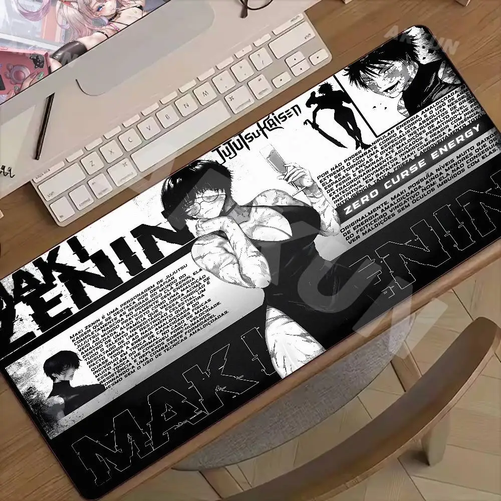 

Cool Fashion Hot Popular Maki Zenin Large Gaming Mouse Pad XXL 900X400 Gamer Computer Table Mat