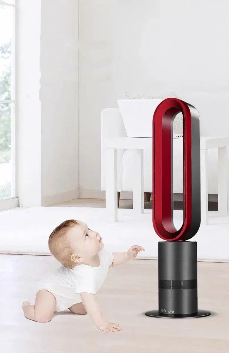 CGA Smart Home TP18 portable remote control cool heat wind rapid cycle electric fan bladeless