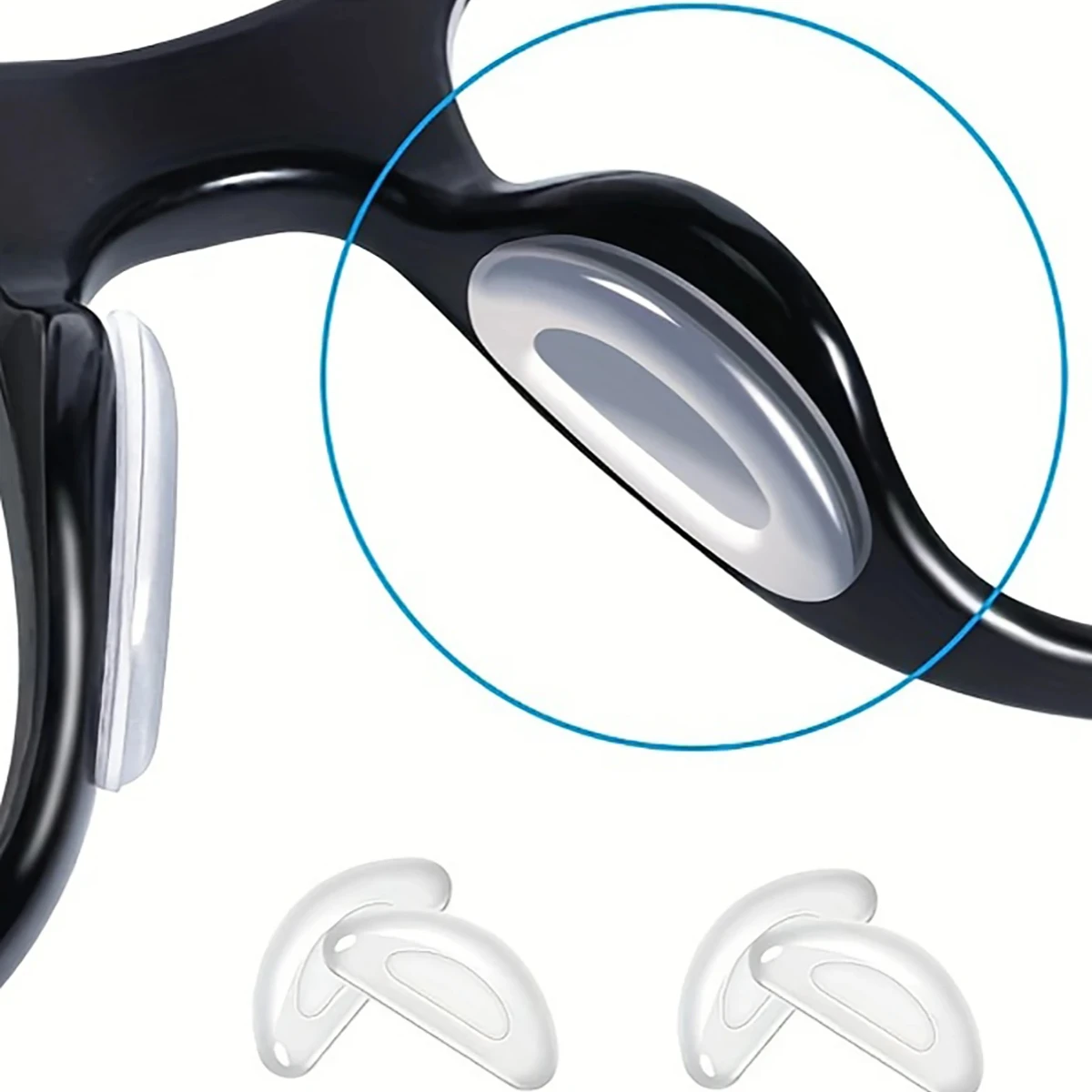 Viewring rutschfeste Silikon-Nasenpads für Brillen, Brillen und Sonnenbrillen, weiche Anti-Rutsch-Nasenpads, Zubehör für Lesebrillen – Detail 4