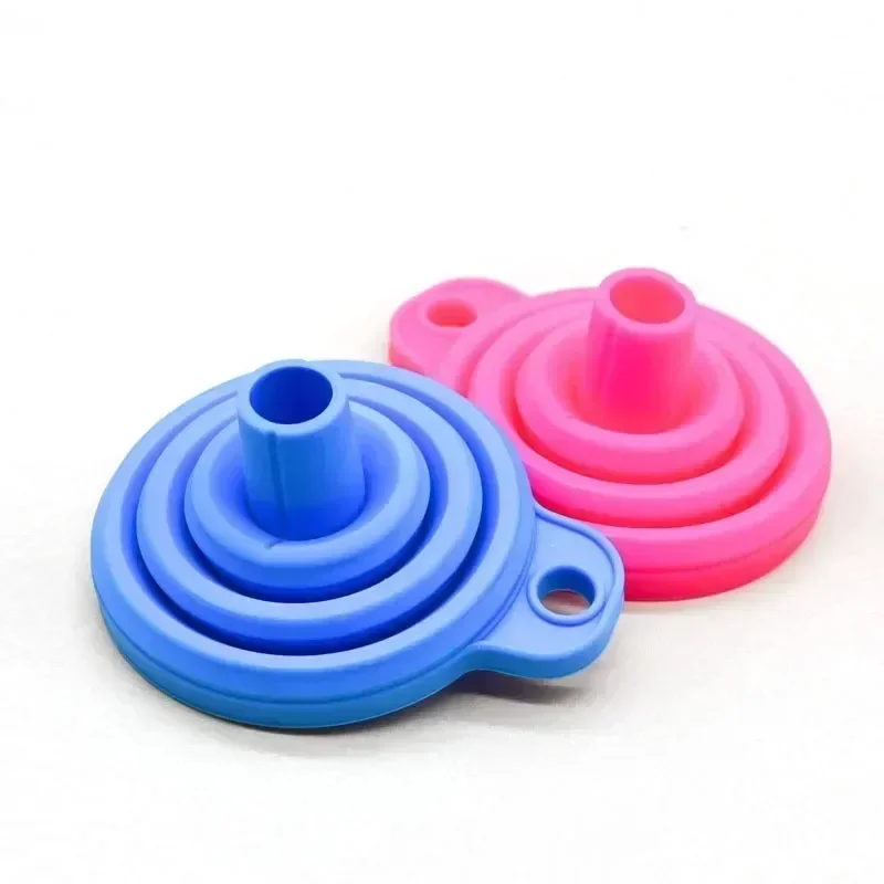 Food Grade Silicone Funnel Liquid Household Convenient Kitchen Utensils Multi-functional Multi-color Funnel Kitchen