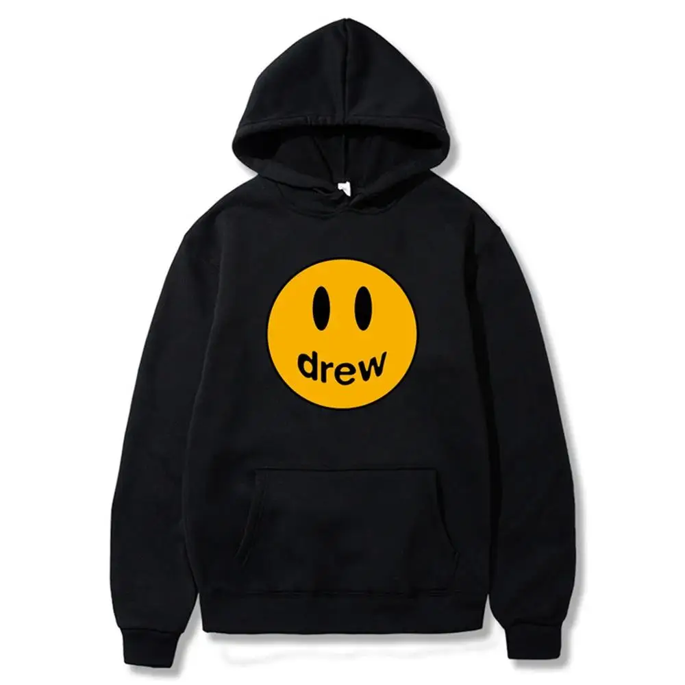 Fashion Hoody Brand Trend Funny Graphics Smile Printed Men's Hoodies Sweatshirts Hip Hop Streetwear Plus Fleece Pullover