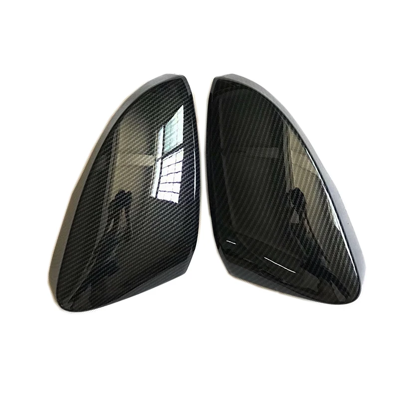 1Pcs ABS Carbon Fiber Left/Right Car Rearview Mirror Cover Side Wing Cap For Volkswagen VW T-Roc TROC 2017 2018 2019