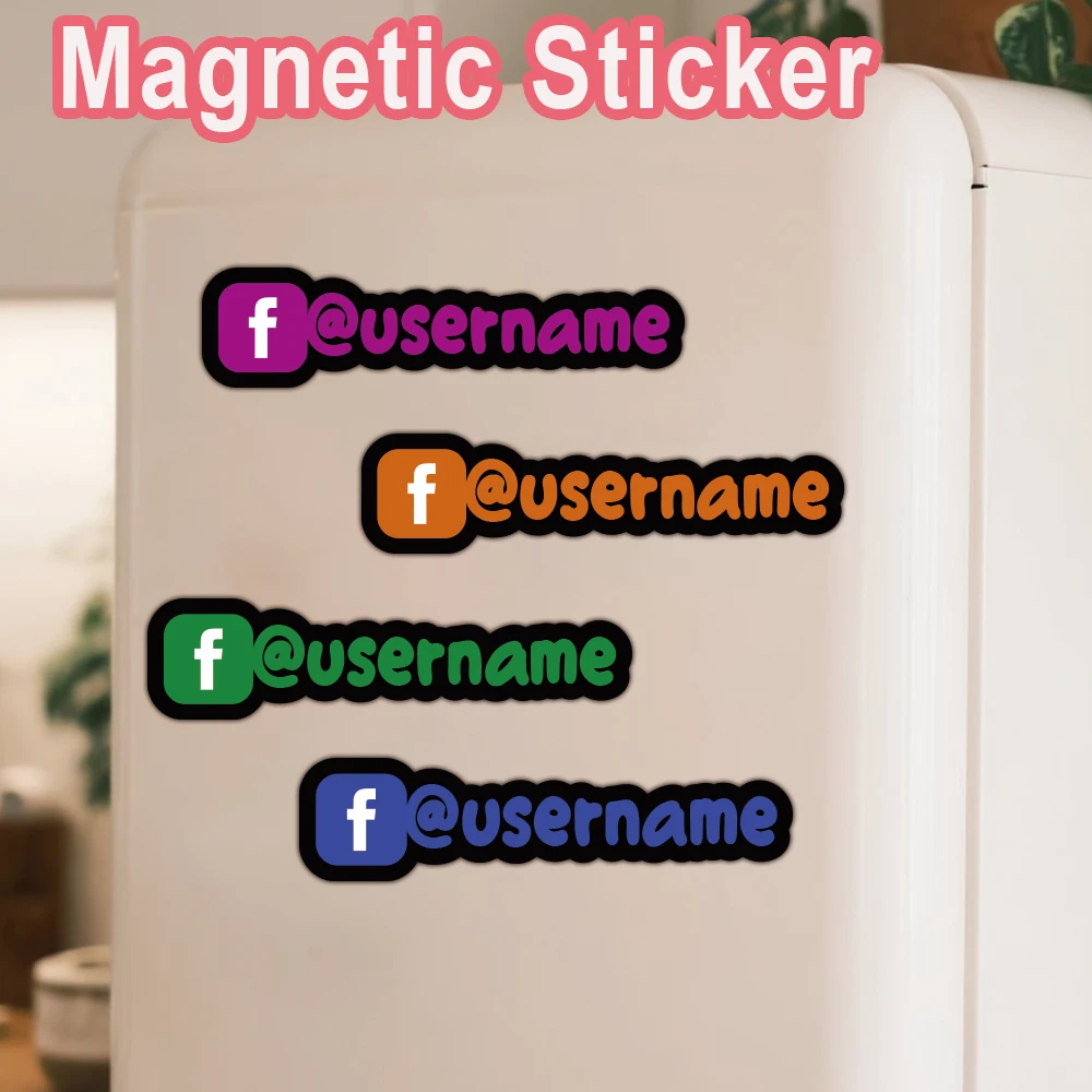 1pc Newest Social media Custom Poster Magnetic Car Assessoires Custom Poster Styling Engine Hood Motorcycle Decal Decor