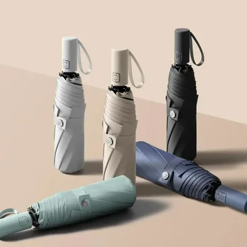 샤오미 자동 우산 여성용, 여아용 선물, 태양 미니 보호 접이식 작은 비 방풍 UV, 무료 배송