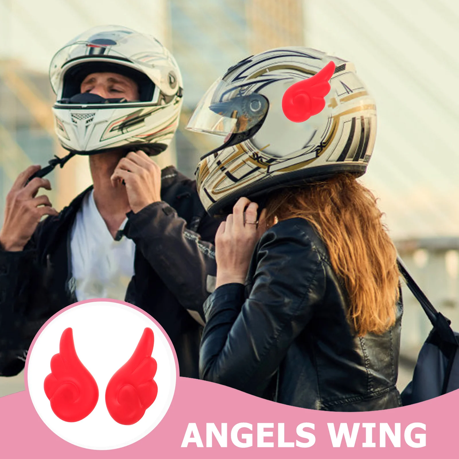 

1 Pair Bike Wings Angel Wing Decoration Motorcycle Accessories Cute Decorative Horns For Women Cycling Headgear Adorable