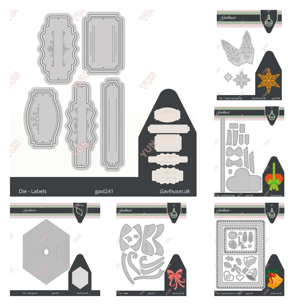 תג מסגרת הלב משושה סלעית קשת כוכב חג המולד חיתוך מת blossing סכינים למות עובש diy die תבנית כרטיס גירוד