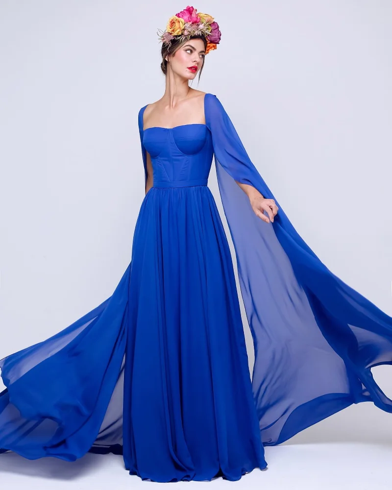 Epoch gaun malam Formal gaun Prom Cocktail Model terompet elegan سررsemi semi a5 a5 a5 a5 a5 فففرررررsay dengan syal untuk wanita