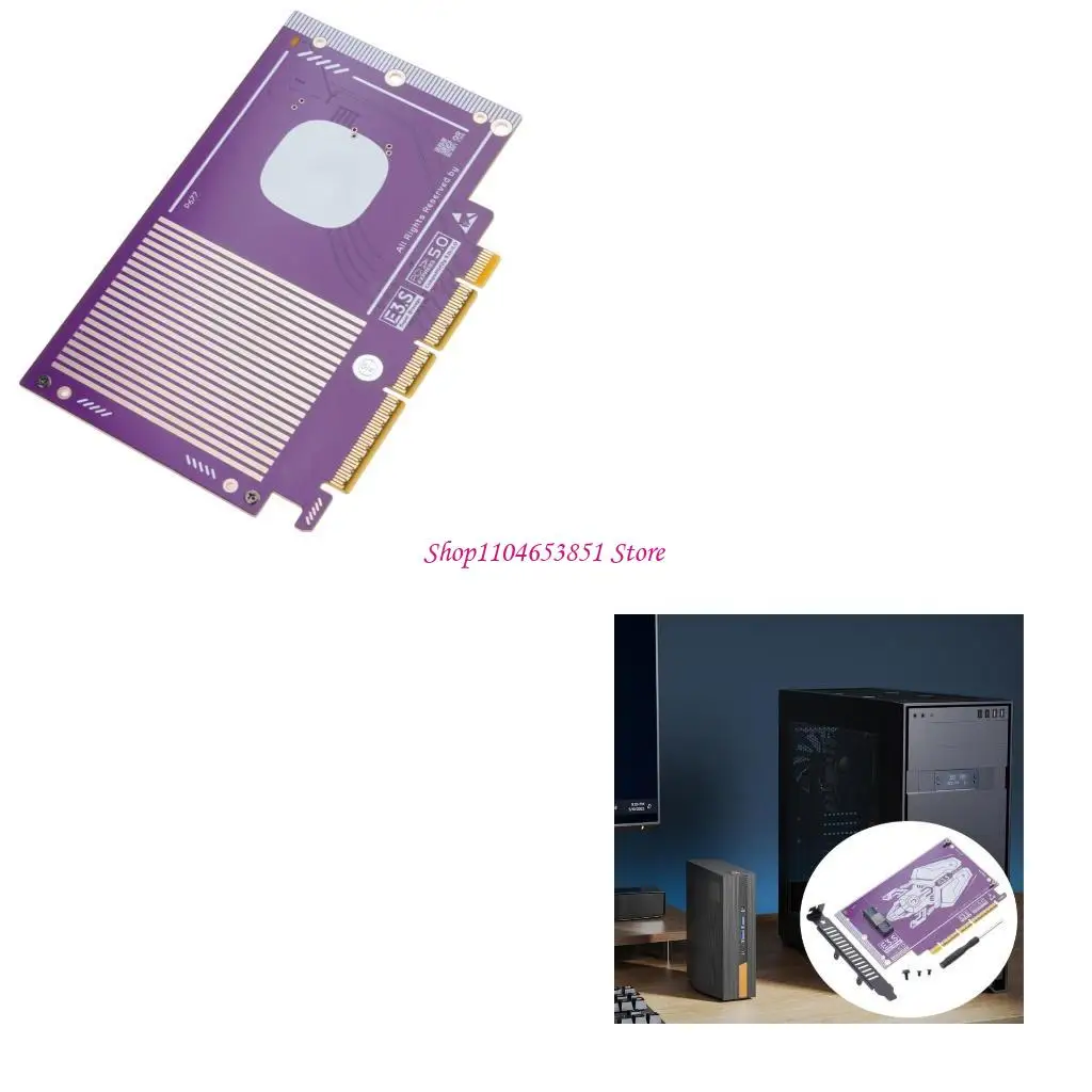 Advanced E3.S To PCIe 5.0 Adapters Card For NVMe SSDs Storage Expansion 