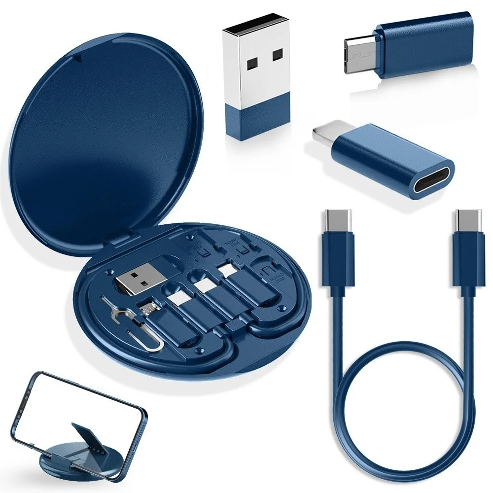 USB-Datenkabel mit Schnellladefunktion und Aufbewahrungsbox, multifunktionale digitale und elektronische Aufbewahrungsbox für Kleinzubehör – Detail 9