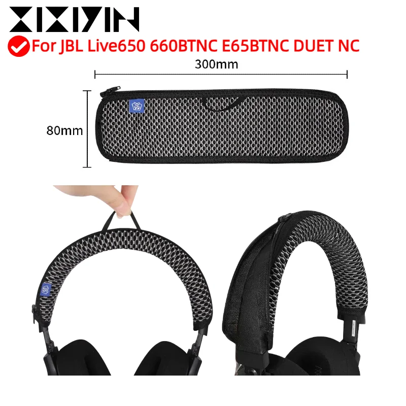 

XIXIYIN Zipper head beam grid protective cover/hook head beam cover For JBL Live650 660BTNC E65BTNC DUET NC Headpad