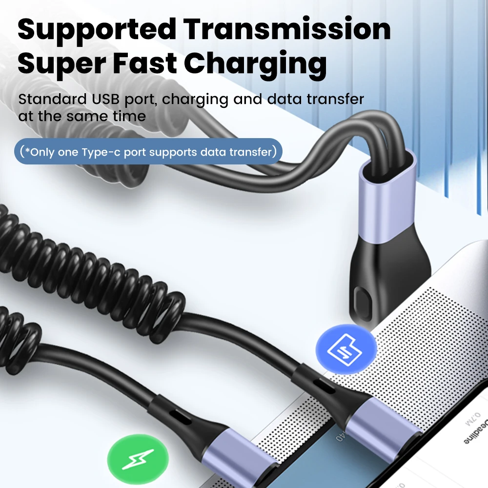2 em 1 cotovelo usb cabo de carregamento rápido usb a para tipo c/micro para tipo c cabo para iphone 15 16 tipo c para tipo c/micro fio de carregamento