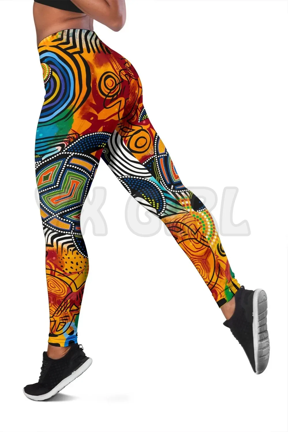 YX GIRL women's For Girl coppia Aboriginal lucertole Leggings stampati in 3D Leggings Skinny femminili elastici Sexy Leggings Yoga gotici