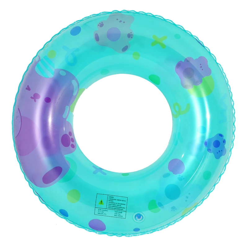 inflatable swimming ring transparent  Factory Custom beach inflatable pool float kids swim tube pool toy inflatable swim ring