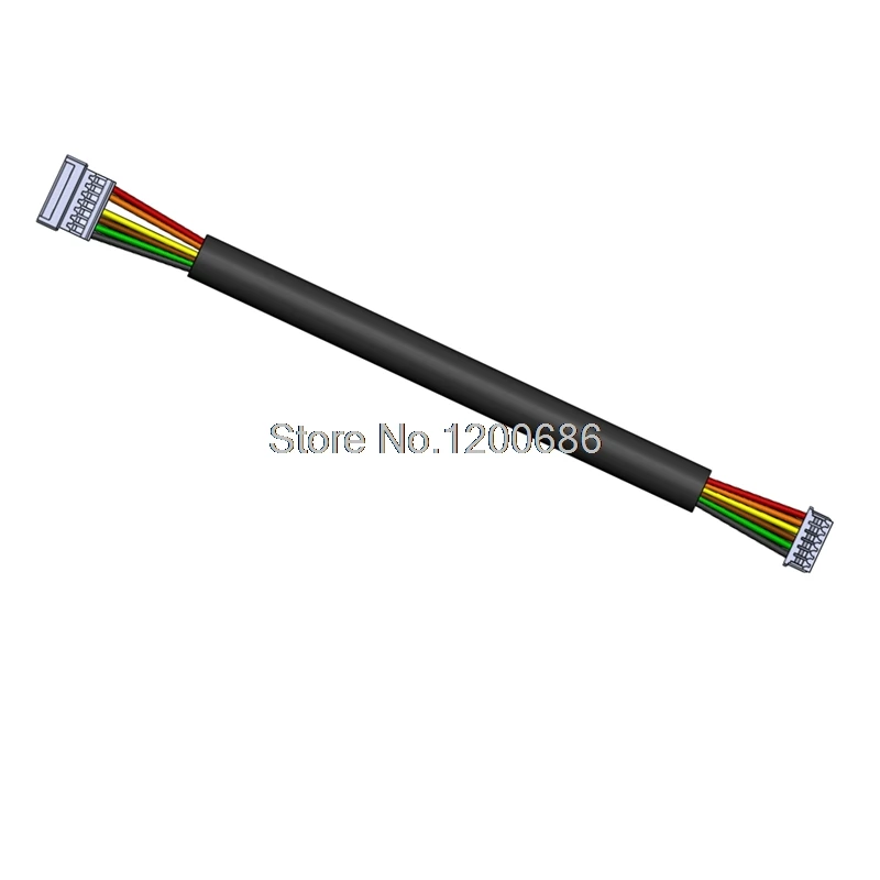 

Custom wire 0.049" 51021 51025 Series 1.25MM 1.25 Female 1.25mm Pitch Male Connector Wire shrink tube 6P male to 7PIN female