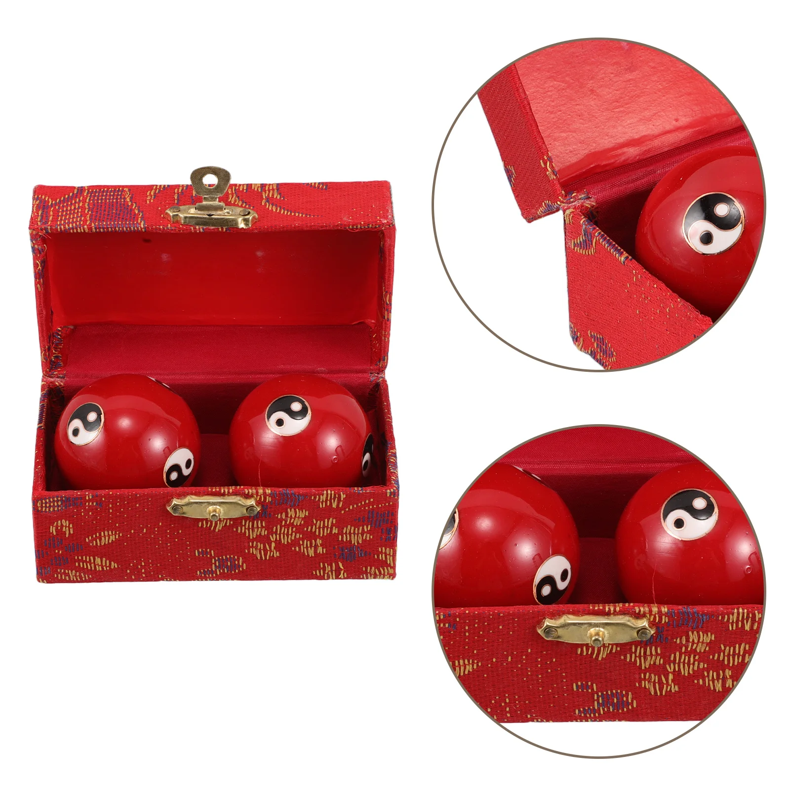 

2pcs Hand Exercise Massage Balls Metal Hand Strengthening Tool Reusable Ergonomic Fitness Handballs For Muscle Training