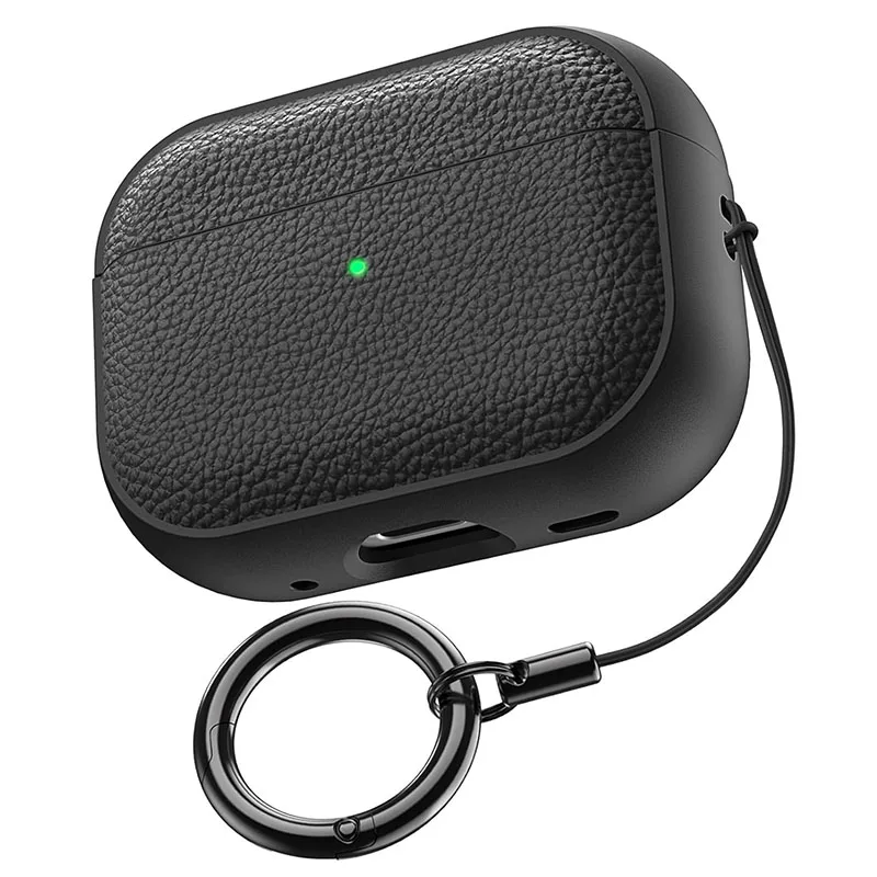 ''new product 2025 Capa For AirPods Pro 3 Case Soft TPU Leather Design Protective Cover For AirPods Pro 3  Cases With Lanyard