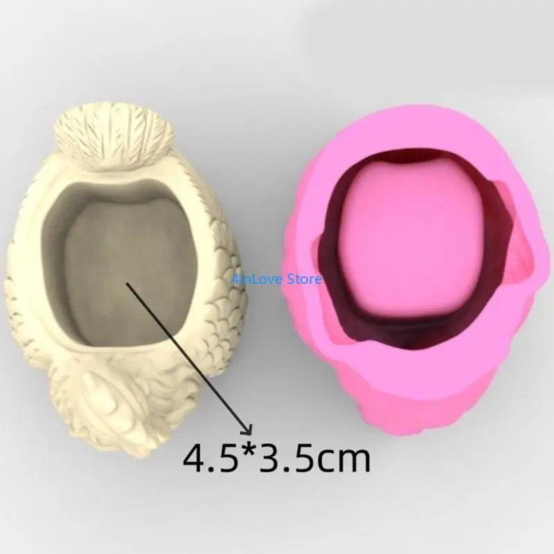 

T4MD Flowerpot Molds Silicone Holder Mould Rooster Vase Mold Easy to Use