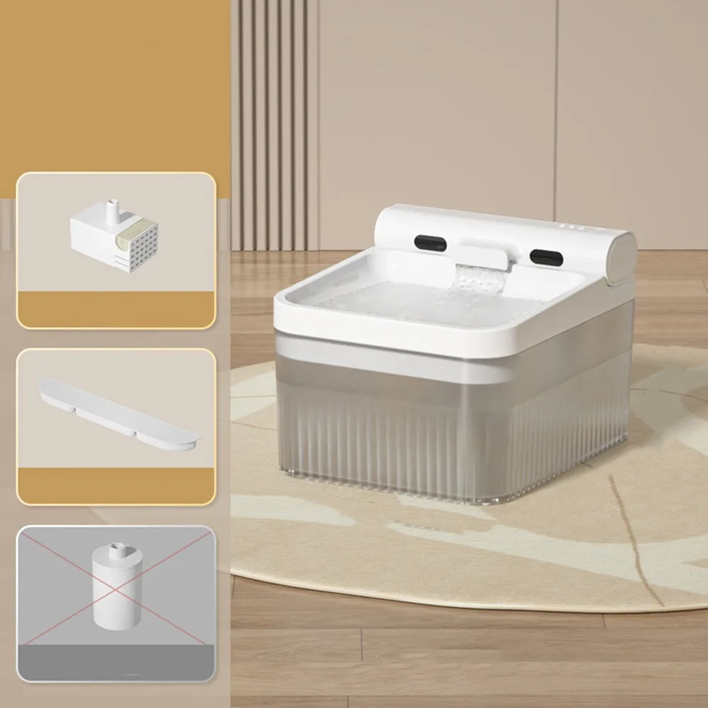 

Triple Filtered Cat Automatic Water Fountain Silent Operation Large Capacity Cat Drinking Fountain Smart Filter Circulation