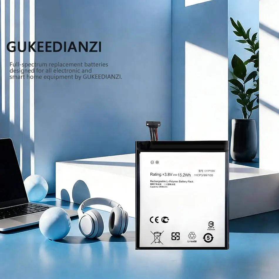 

Высокопроизводительная долговечная батарея C11P1505 для планшетов Asus Zenpad 8.0 Z380KL P024 Z380C P022 Z380CX 3948 мАч