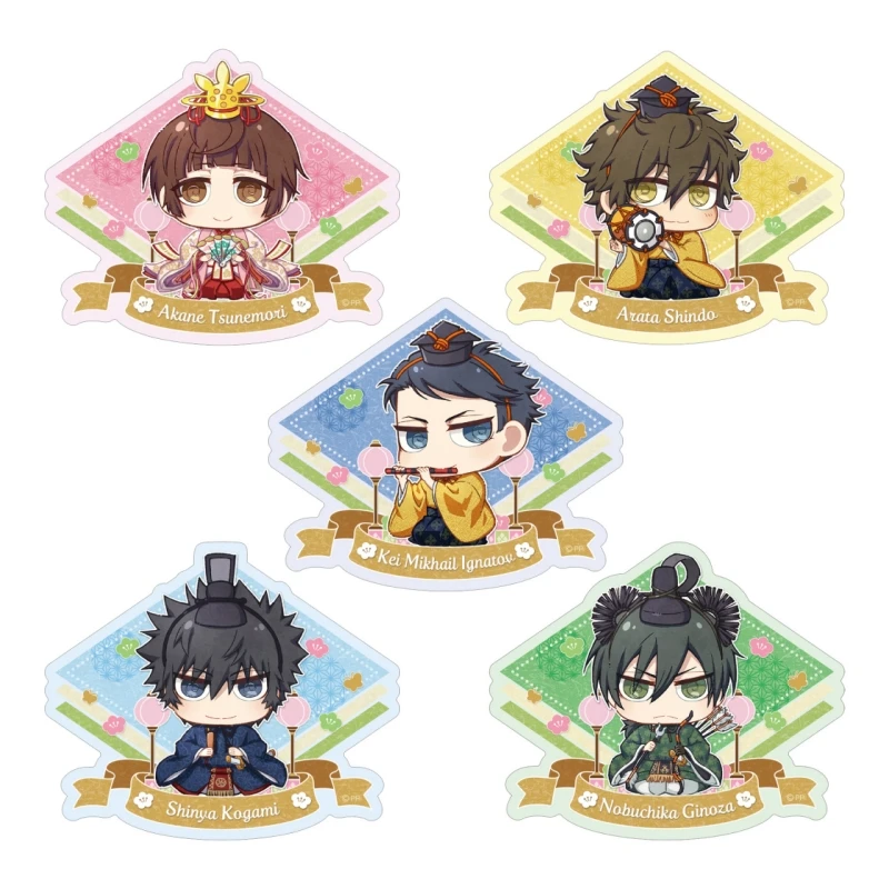 Популярный аниме Psycho-Pass, древний костюм, версия 6 см, акриловый брелок, аксессуары для сбора, подвеска с героями мультфильмов, веер, Рождественский подарок