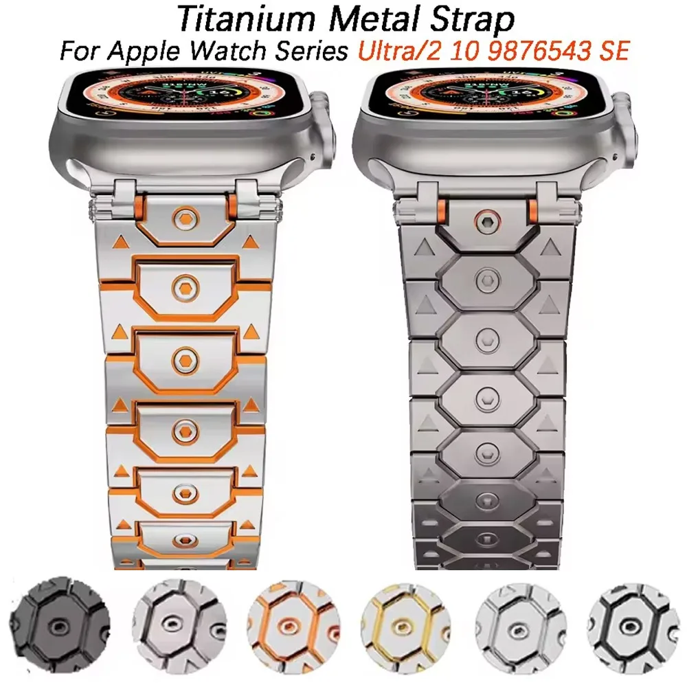 

Metal Strap for Apple Watch Ultra 49mm10 42mm 46mm 9 8 7 45mm 41mmHigh-end Metal Stainless Steel Wristband for Iwatch 6 5 4 SE