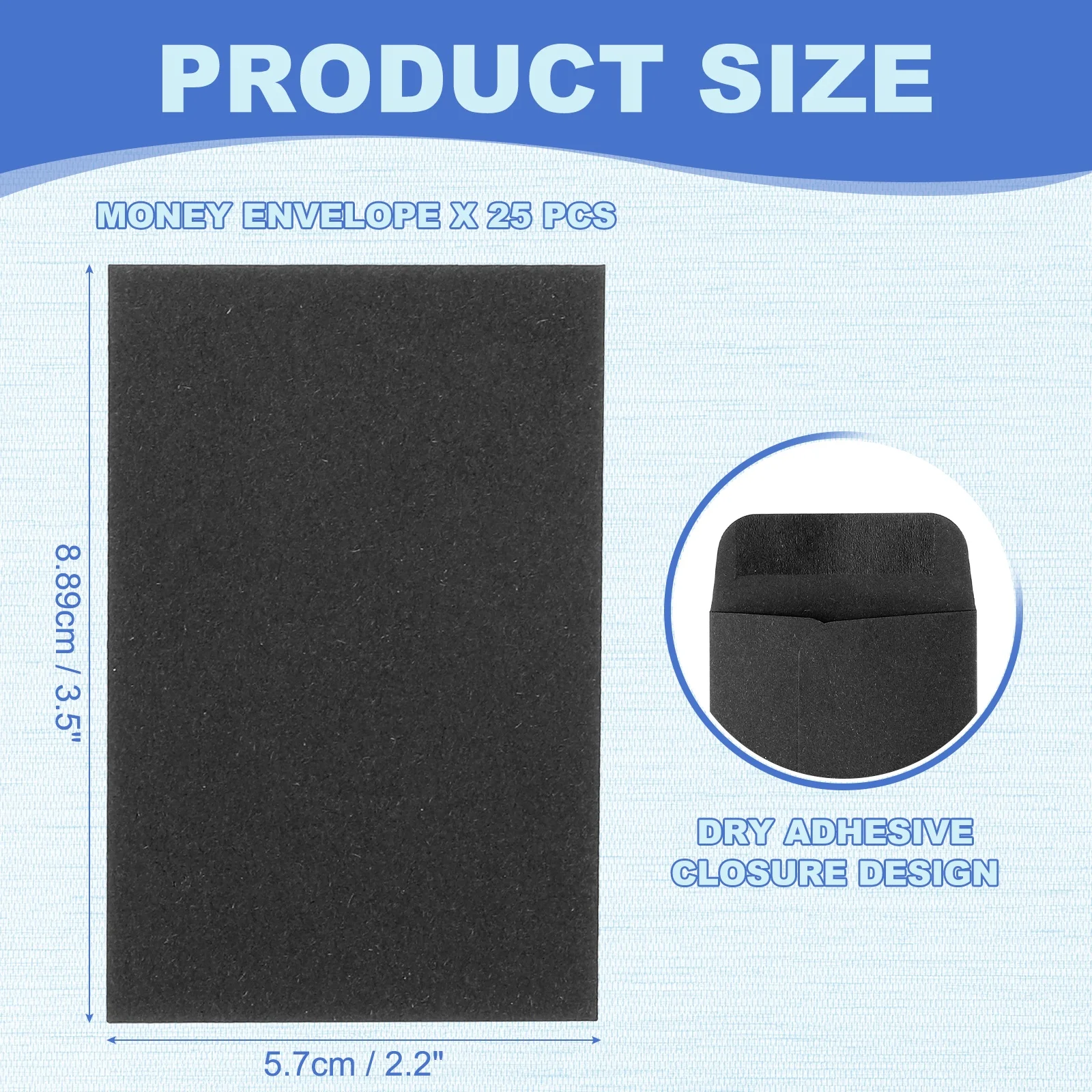 25Pcs 8.89x5.7cm Cash Envelopes Money Envelope Money Holder Bags Budgeting Saving Challenge Letter Gift Card Packaging Envelopes