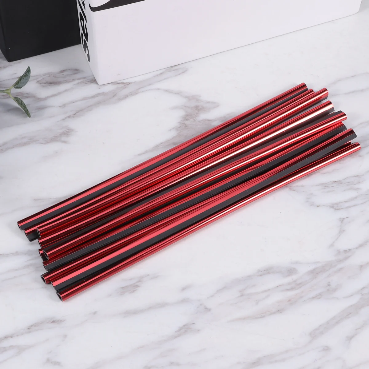 

10pcs Car Air Condition Pvc Flexible Auto Outlet Decorative Trim Red For Air-Condition Wind Outlet Use Car Decorative Strip Auto