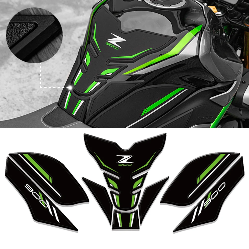 

Motorcycle Tank Grips For Kawasaki Z900 2025 Z900SE Fuel Tank Pad Tank Grips Rubber Tank Grips 2025 Z900 Knee Grip Decals