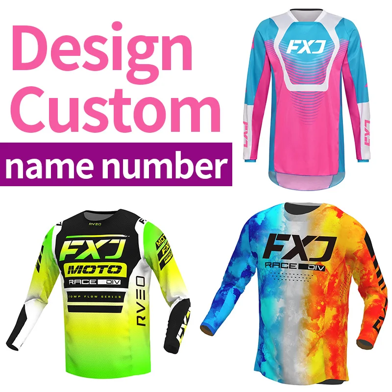 2026 Motocross Jersey Customize Design Adult Man Woman XXS XXXXL Child Racing Off-Road Enduro New Pink White Black Green