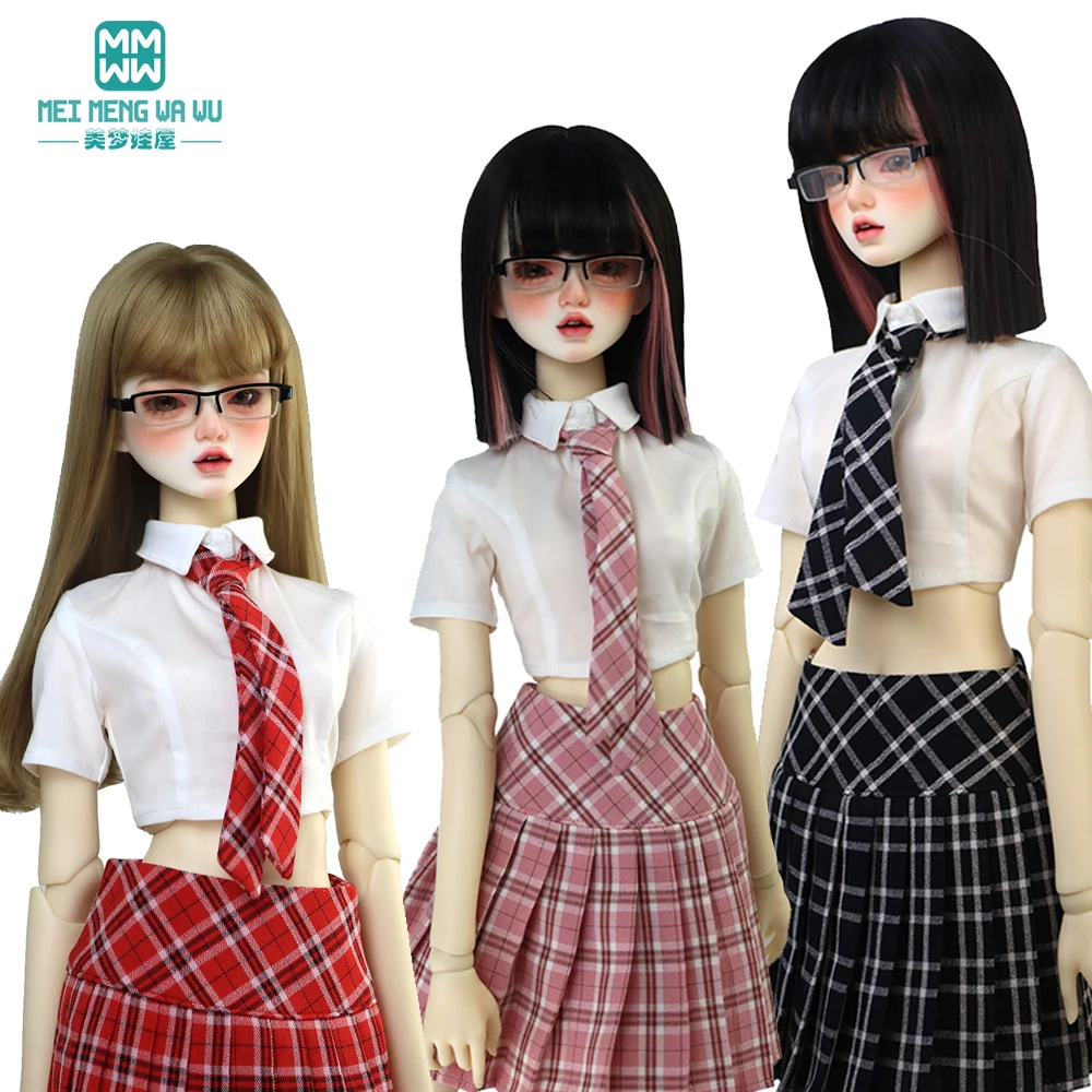 BJD Accessories 43cm-60cm 1/4 1/3 BJD DD SD Doll Clothes Shirts School Uniform Skirts Uniform Suits Girls Gifts