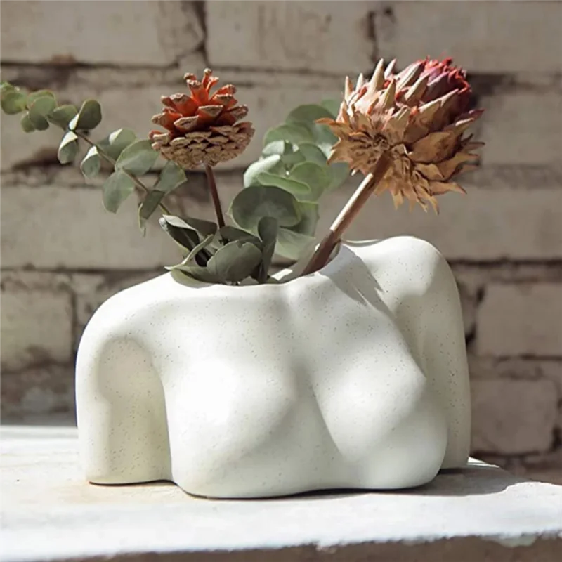 Mini Lower Body Pot Female Body Shaped Planter With Drainage Holes, Resin Plant Pot, Cute Christmas B