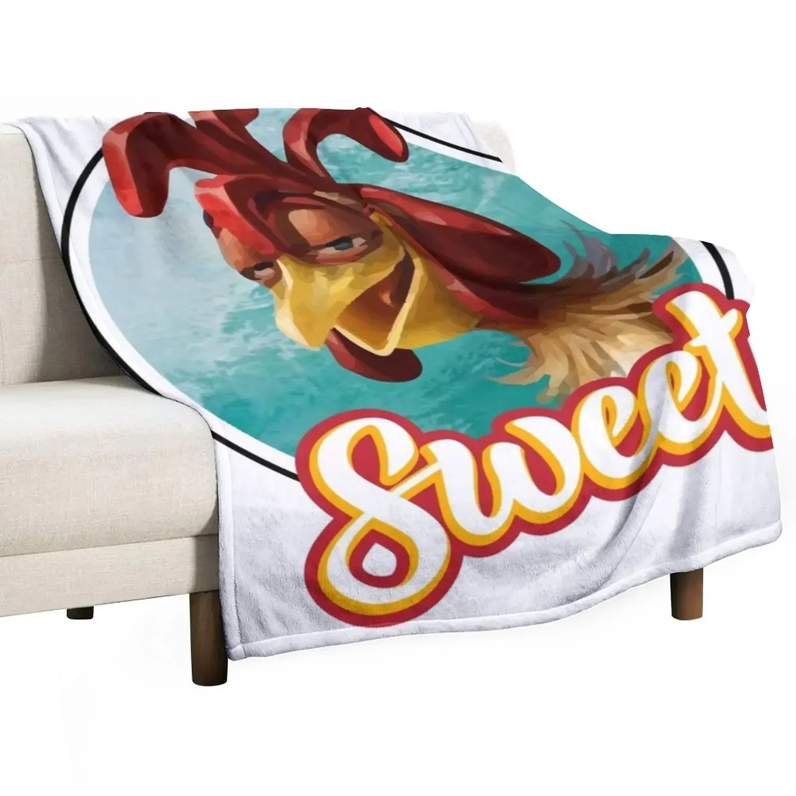 

chicken joe surfs up - sweet surf Throw Blanket Bed Fashion Sofas Blankets