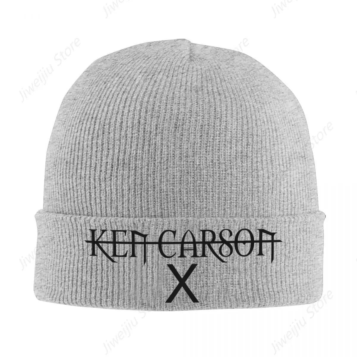 Gorro holgado para hombre y mujer, gorro de punto con calavera cálida para invierno, Ken Carson Merch X Rapper Merch