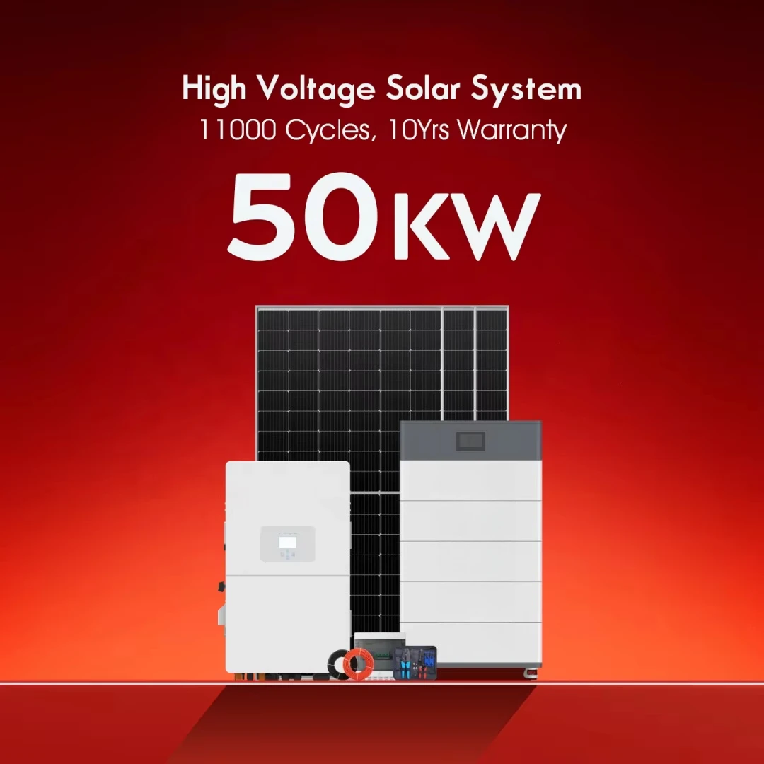 Renewable Energy 30kW 50kW Hybrid Solar Panels With Battery and Inverter Complete Kit Commercial Solar Energy System