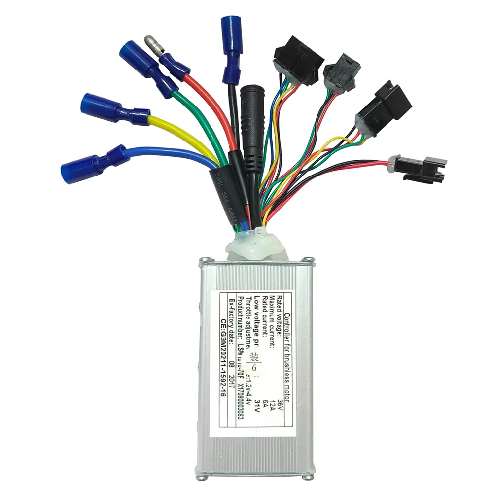 

LSW1010-70F 36V 12A Ebike Brushless Motor Controller Speed Parts for Electric Scooters Fat Bike MTB Accessories Speed Controller