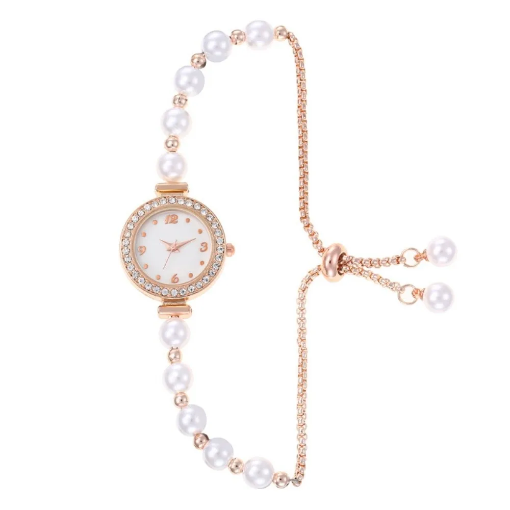 Slim Strap Ladies Quartz Watch Round Dial Quartz Movement Women Quartz Watch Decorative Drawstring Design Vintage Female Clock