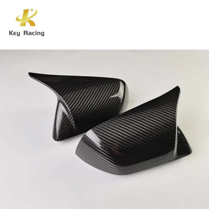 Car Rearview Mirror Cover For Ford Mustang 2009-2022 Ox Horn Style Rear View Mirror Cover Accessoires Extérieur