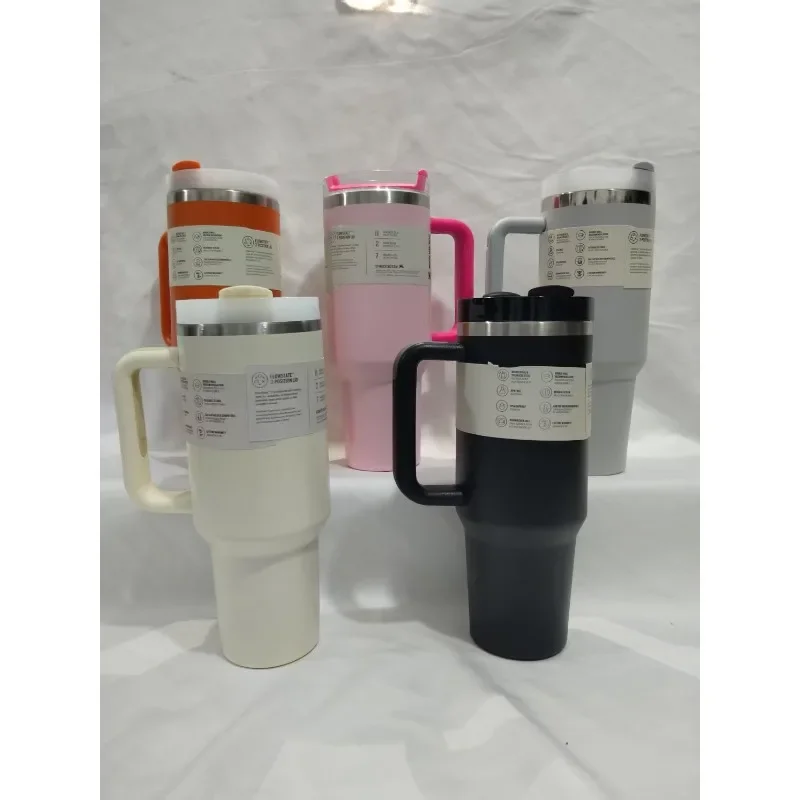 

2025Новое поступление, термокофейная чашка с соломинкой, стакан из нержавеющей стали с вакуумной изоляцией, 40 унций, термочашка для путешествий со льдом для улицы