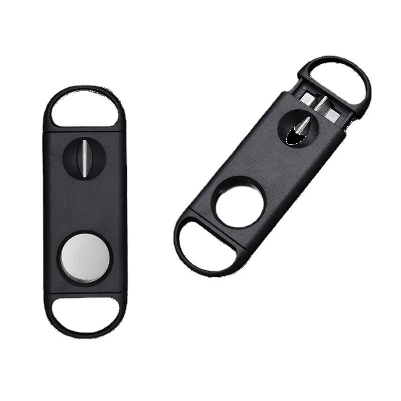 Dual Purpose Cigar Cutter Portable Stainless Steel V-shaped Cigar Cutter Cigar Smoking Accessories