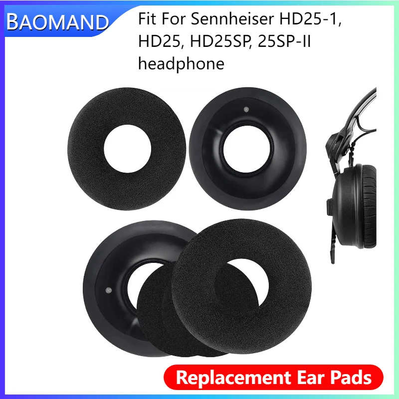 

Ear Pads For Sennheiser HD25-1, HD25, HD25SP, 25SP-II Headphones Replacement Soft Foam Cushion Sponge Pad Leather Earmuffs