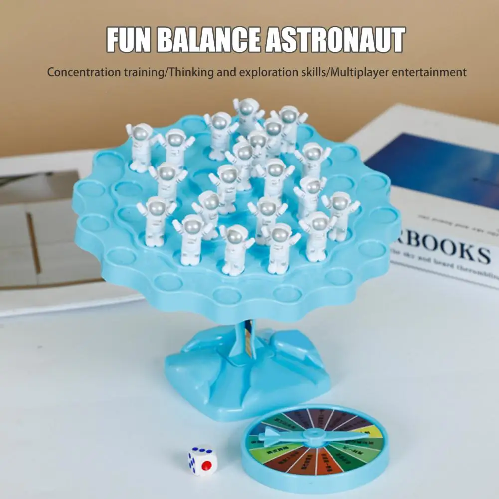 Juego de mesa de astronauta de equilibrio, juego de mesa de equilibrio de astronauta para niños pequeños, juguete educativo de astronauta para habilidades motoras finas para niños