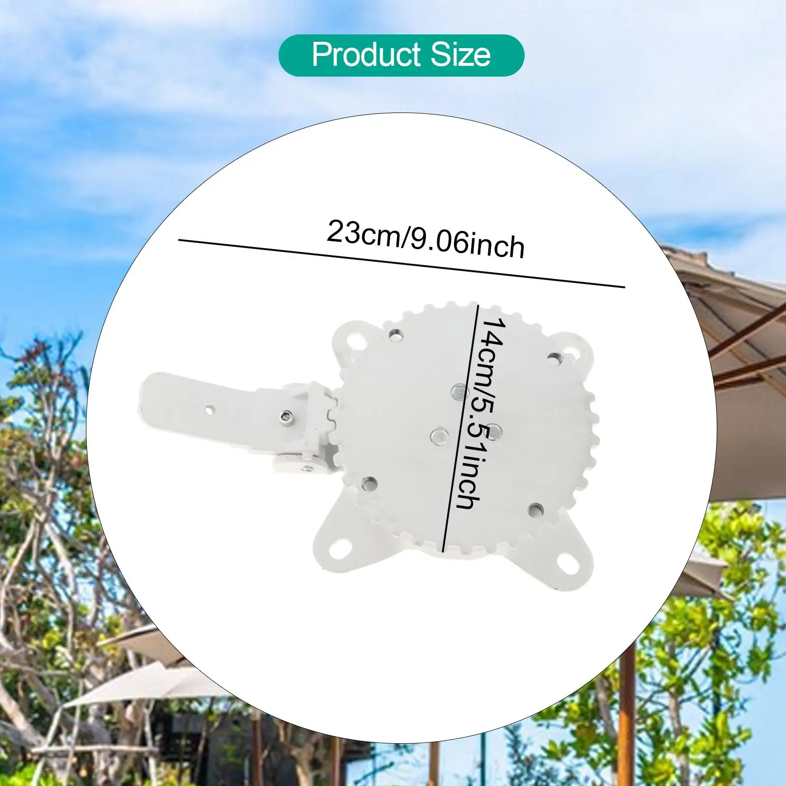 Lightweight Iron Umbrella Holder Rotating Base Parasol Stand Replacement for Outdoor Patio Table Camping