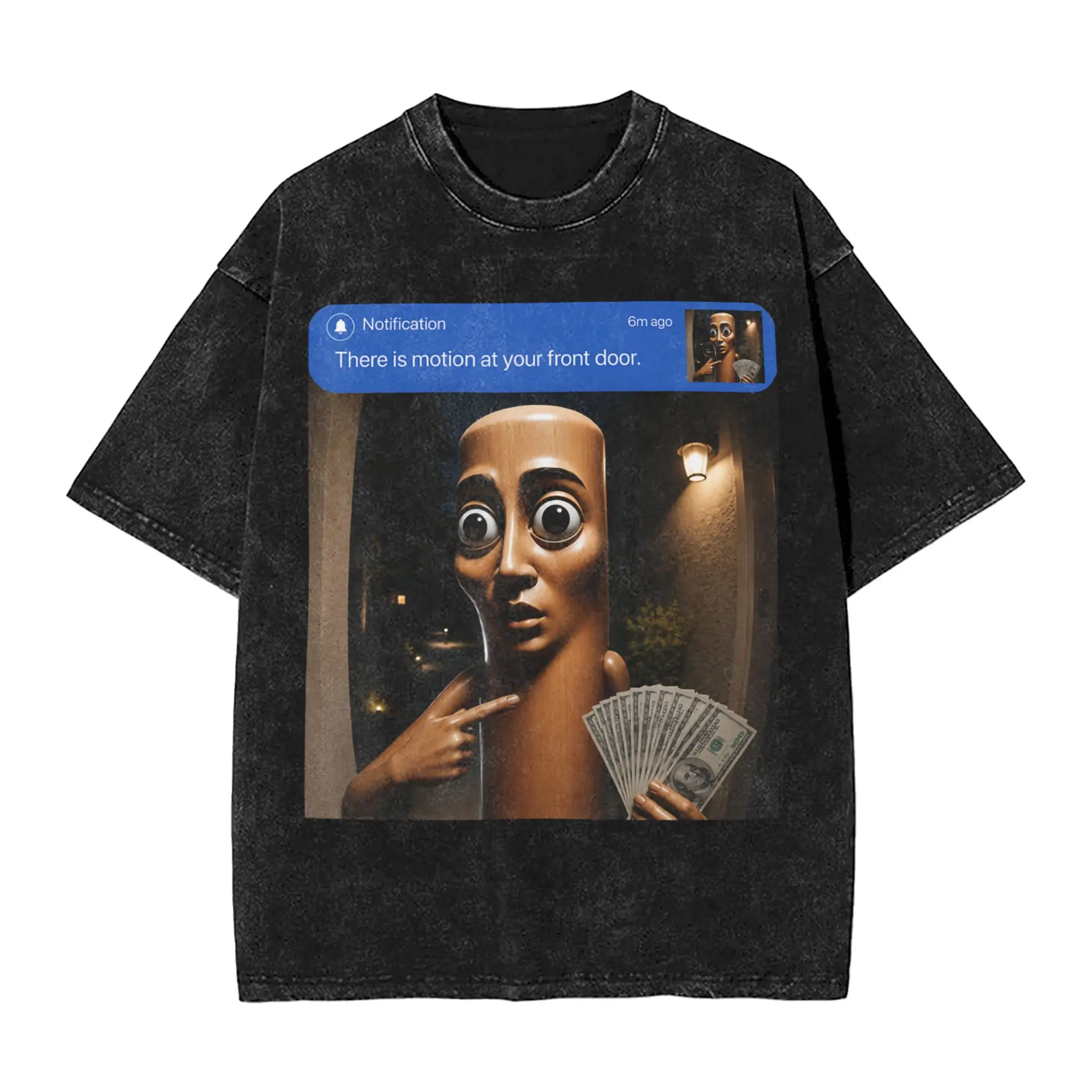 Mens T-Shirt There is Motion at Your Front Tung Tung Tung Sahur Money T Shirts Hippie  Summer Tees Vintage Design Cotton Tops