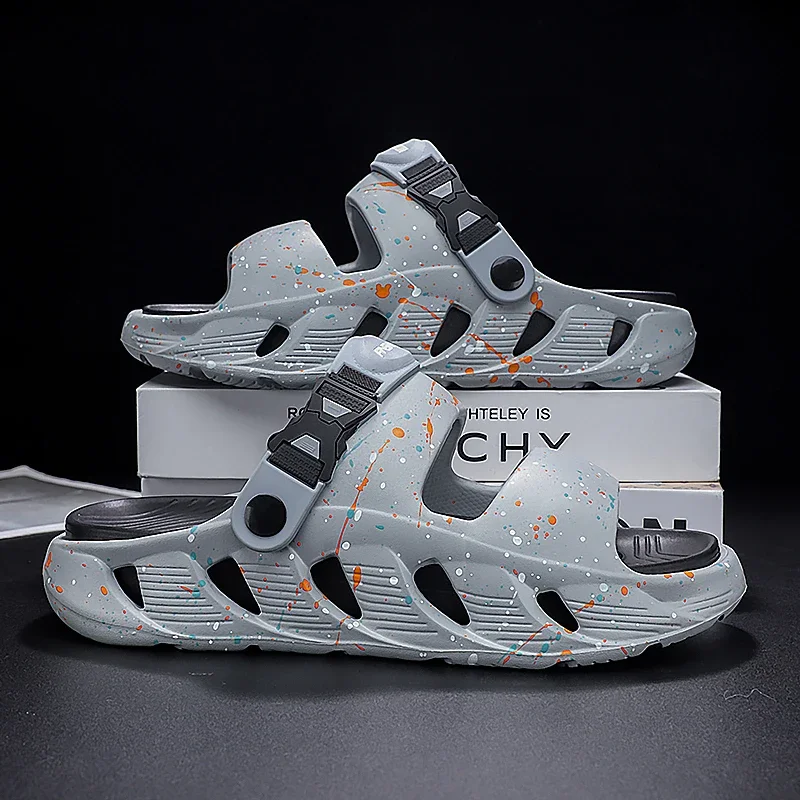 

Men's thick-sole breathable casual EVA slippers summer soft-sole non-slip waterproof outdoor beach shoe fashion dual-use sandals