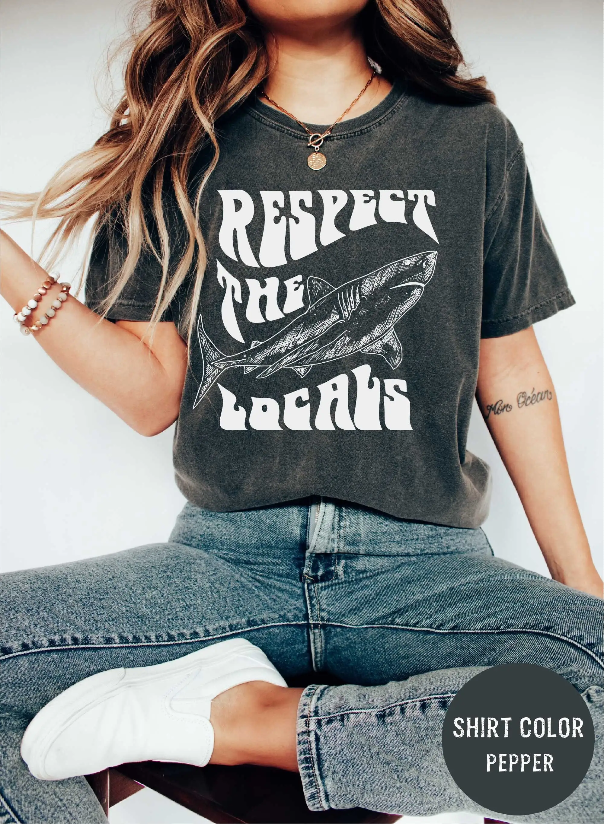 

Respect the Locals Shark Comfort Colors T Shirt