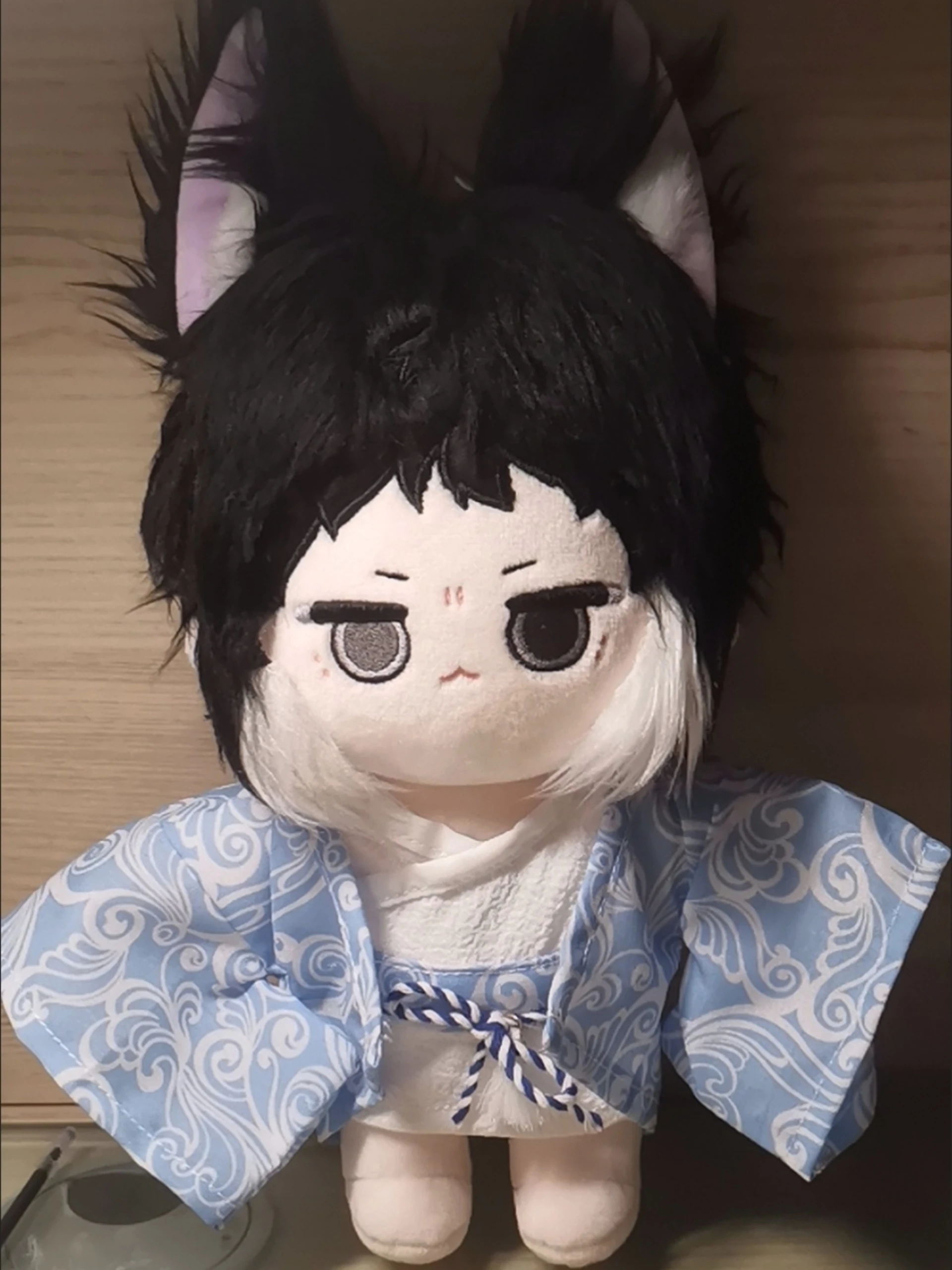 Figuras de peluche de 20cm de Anime Bungo Stray Dogs Ryunosuke Akutagawa, muñeco de peluche, juguetes para niños, regalos Kawaii