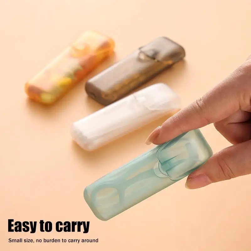 4/10Pcs Mini Portable Organizer Toothpick Box Compact Solution for Traveling and Office Organization