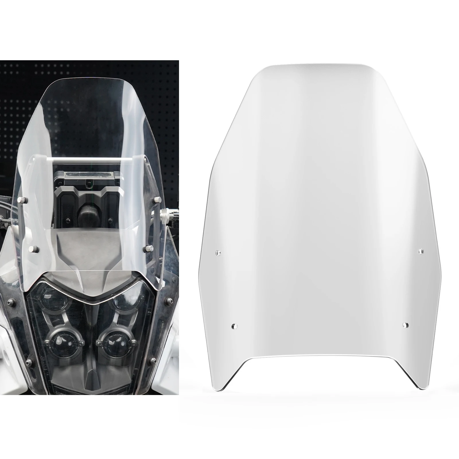 

For Yamaha Tenere 700 XTZ700 T700 Windshield Replacement Motorcycle 40mm Heighten Windscreen for Yamaha Tenere 700 2019-2024