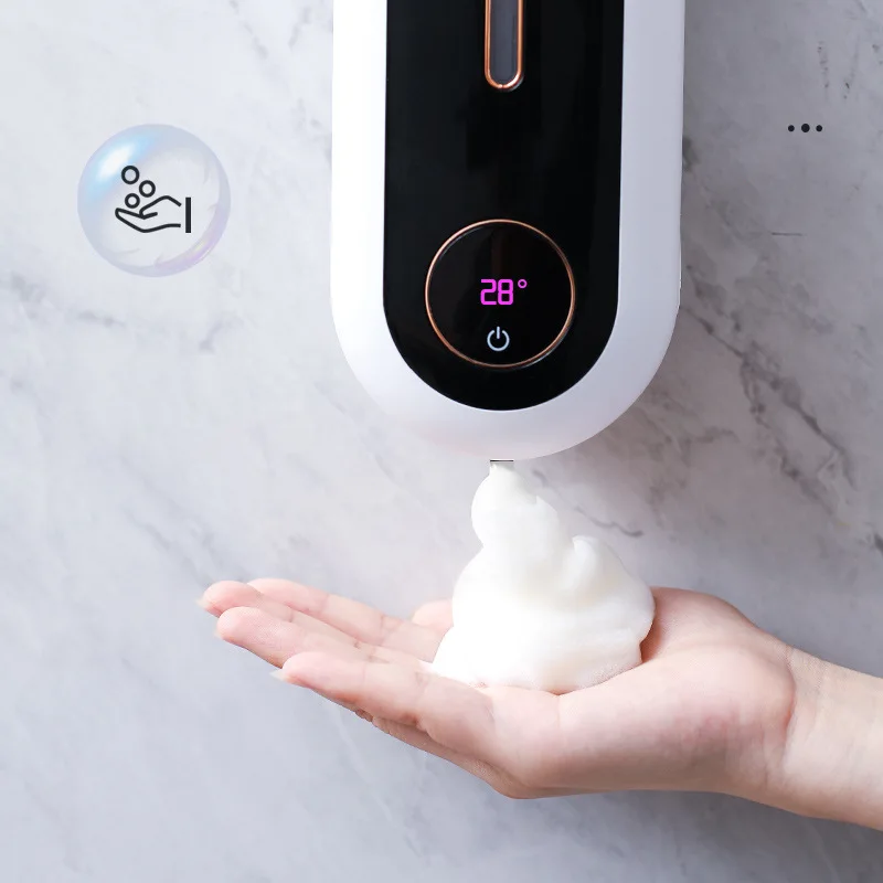 

Bathroom Automatic Foam Soap Disepenser 450ML Smart Sensor Wall Mounted Hand Wash Touchless Kitchen Accessories for Bathroom