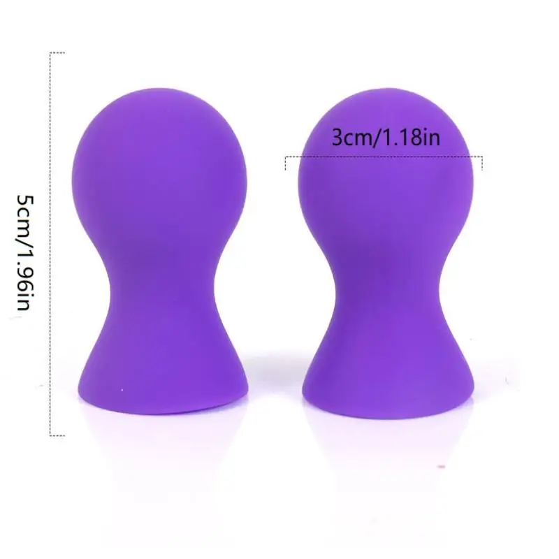 【A】2PCS Silicone Nipple Sucker Pump Suction Cup Breast Massager Clitoris Stimulator Sex Toys For Woman Couples view 6